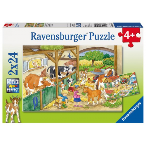 Fröhliches Landleben. Puzzle 2 x 24 Teile