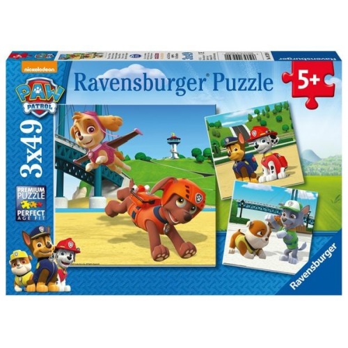 Puzzle Ravensburger Team auf 4 Pfoten 3 X 49 Teile