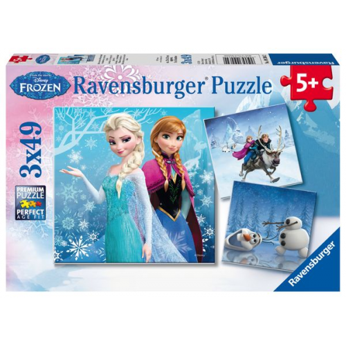 Puzzle Ravensburger Abenteuer im Winterland 3 X 49 Teile