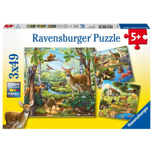 Wald-/Zoo-/Haustiere, Puzzle (Ravensburger - 09265)