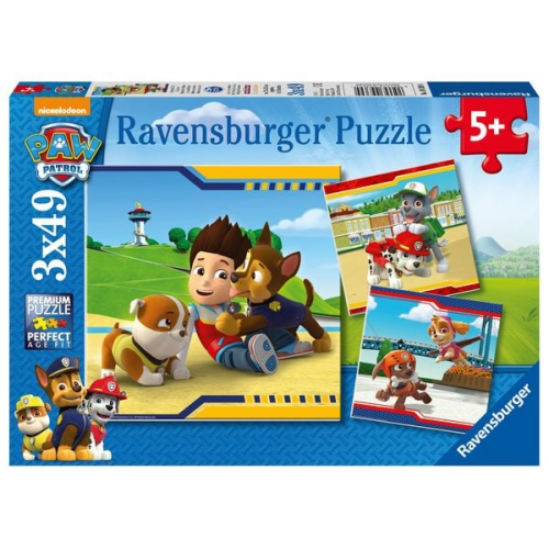 Puzzle Ravensburger Helden mit Fell 3 X 49 Teile