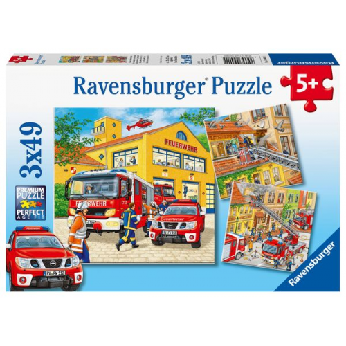 Puzzle Ravensburger Feuerwehreinsatz 3 X 49 Teile