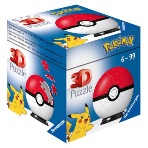 Ravensburger - Pokémon Pokéballs - Pokéball Classic, 54 Teile