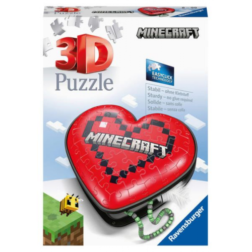 3D Puzzle Ravensburger Herzschatulle - Minecraft 54 Teile