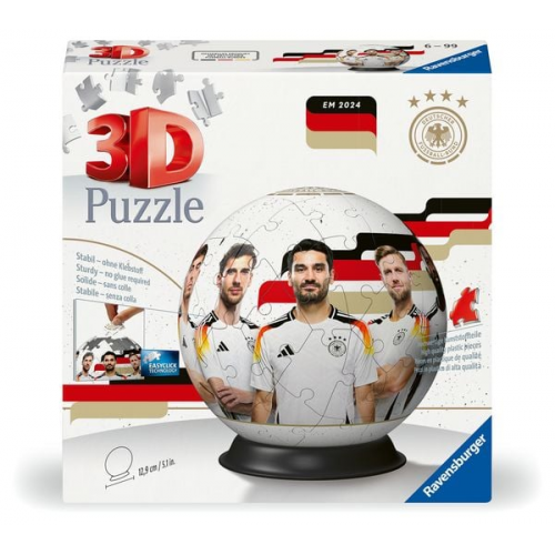 Ravensburger - 3D Puzzle Ball Nationalmannschaft DFB 2024, 72 Teile