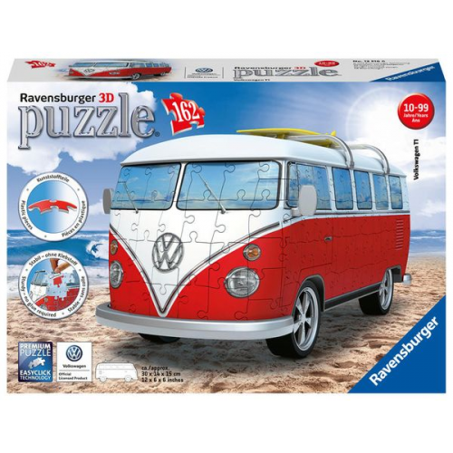 3D Puzzle Ravensburger Volkswagen T1 - Surfer Edition 162 Teile