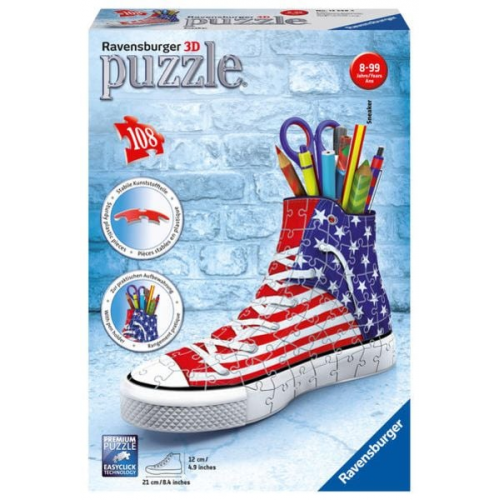 3D Puzzle Ravensburger Sneaker American Style 108 Teile