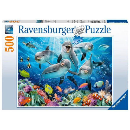 Puzzle Ravensburger Delfine im Korallenriff 500 Teile