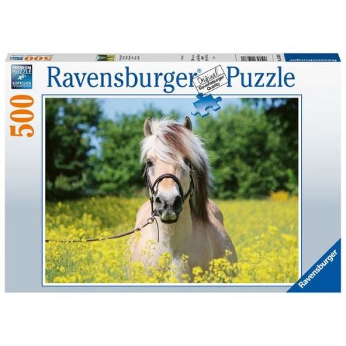 Puzzle Ravensburger Pferd im Rapsfeld 500 Teile