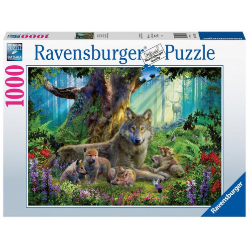 Puzzle Ravensburger Wölfe im Wald 1000 Teile