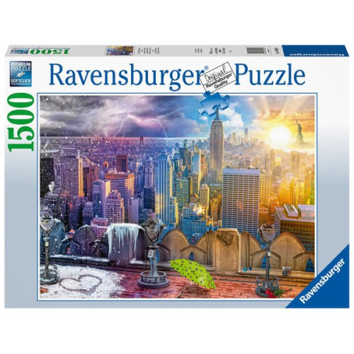 Puzzle Ravensburger New York im Winter und Sommer 1500 Teile