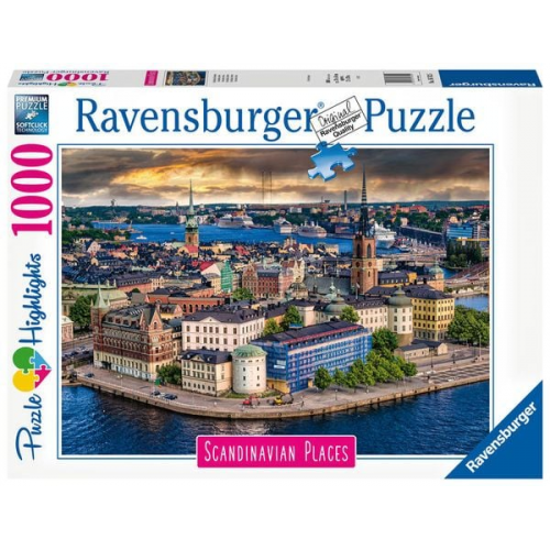 Puzzle Ravensburger Stockholm, Schweden Scandinavian Places 1000 Teile