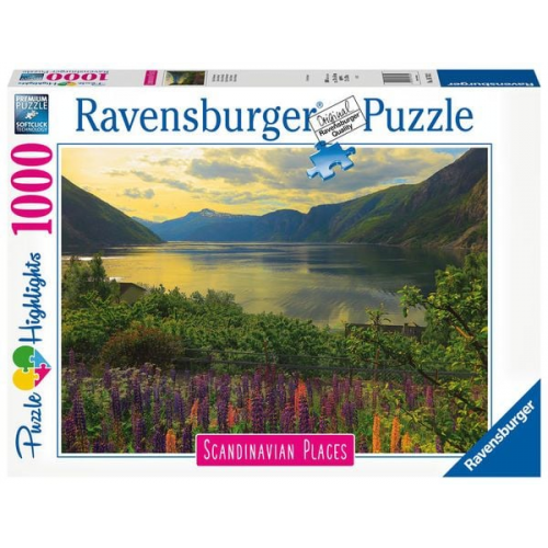 Puzzle Ravensburger Fjord in Norwegen Scandinavian Places 1000 Teile