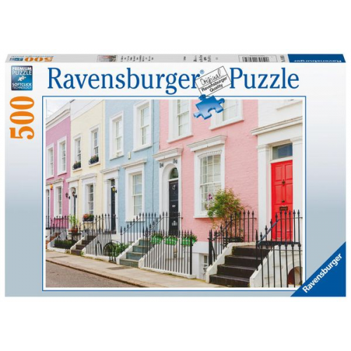 Puzzle Ravensburger Bunte Stadthäuser in London 500 Teile