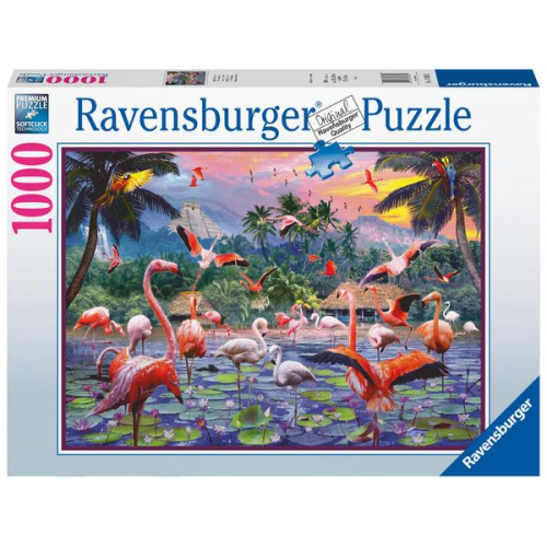 Puzzle Ravensburger Pinke Flamingos 1000 Teile