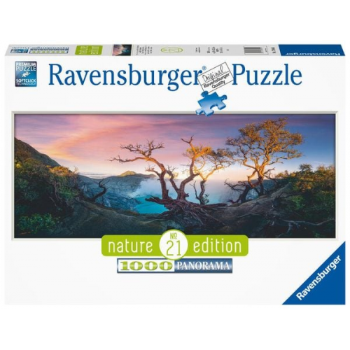 Puzzle Ravensburger Schwefelsäure See am Mount Ijen, Java 1000 Teile