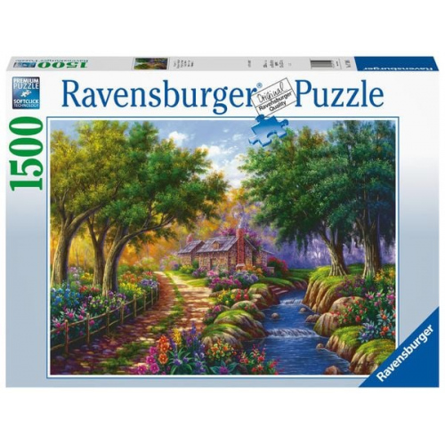 Puzzle Ravensburger Cottage am Fluß 1500 Teile