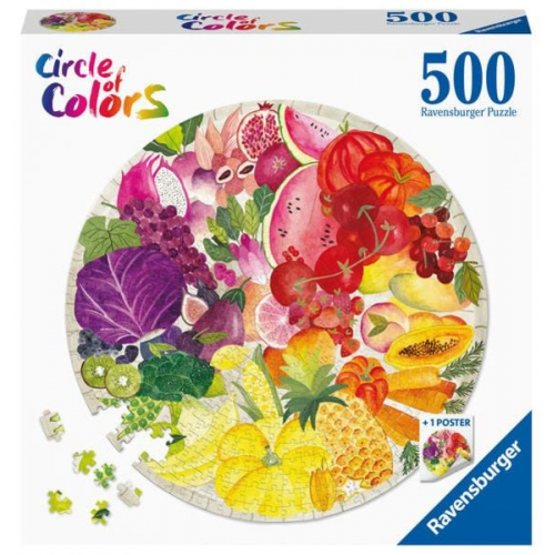 Puzzle Ravensburger Circle of Colors - Fruits & Vegetables 500 Teile