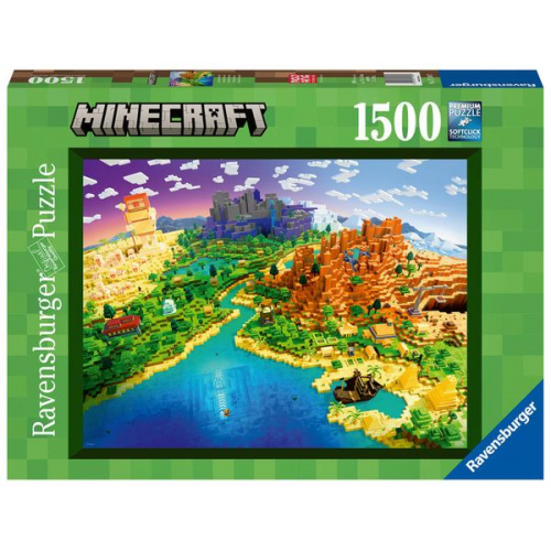 Puzzle Ravensburger World of Minecraft 1500 Teile