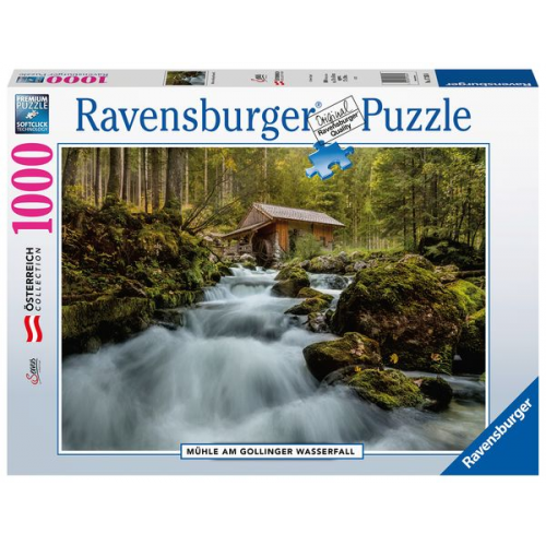 Puzzle Ravensburger Mühle am Gollinger Wasserfall 1000 Teile