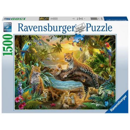 Ravensburger - Leopardenfamilie im Dschungel, 1500 Teile