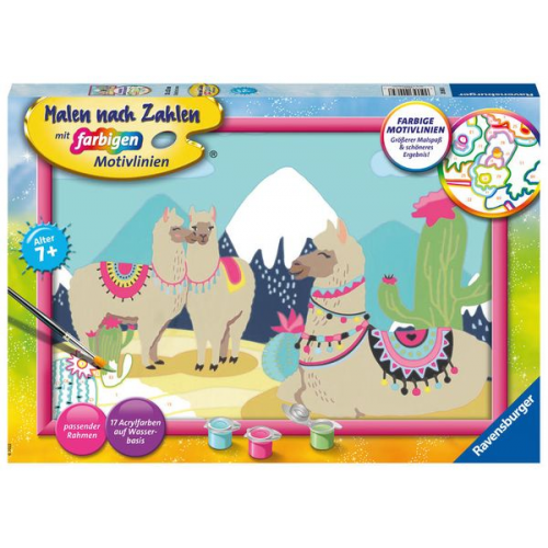 Ravensburger - Malen nach Zahlen - Glückliche Lamas