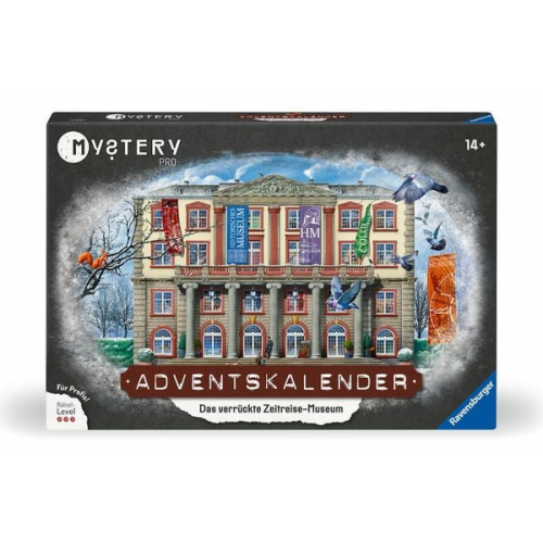 Ravensburger 23853 - Mystery Adventskalender PRO, Das verrückte Zeitreisemuseum