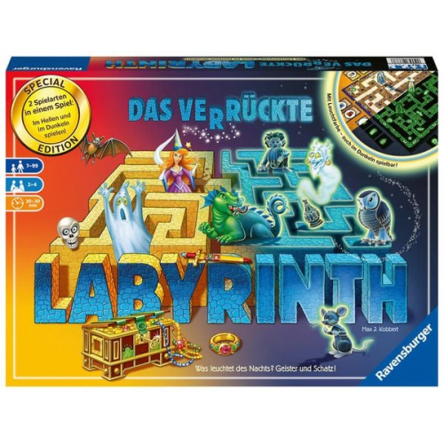 Ravensburger Das verrückte Labyrinth, Strategiespiel, 30Jahre Jubiläumsedition