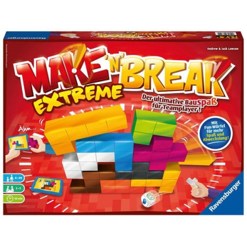 Ravensburger Make n Break Extreme, Familienspiel, Geschicklichkeitsspiel