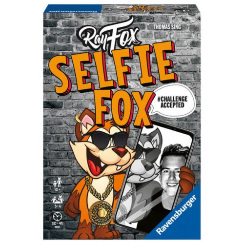 Ravensburger Familienspiel 27048 - SELFIE FOX - Partyspiel für 3-6 Spieler ab 10 Jahren