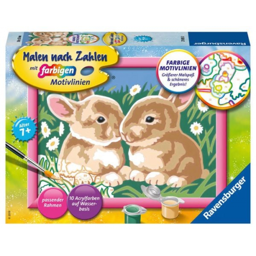 Ravensburger - Malen nach Zahlen - Niedliche Häschen