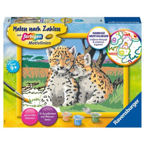 Ravensburger - Malen nach Zahlen - Kleine Leoparden