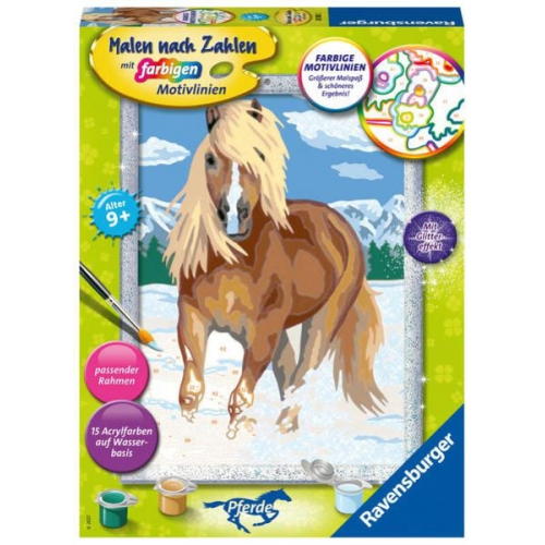 Ravensburger - Malen nach Zahlen - Haflinger im Schnee