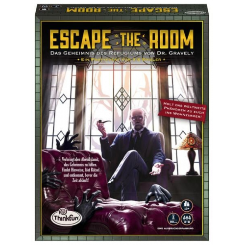 Ravensburger ThinkFun®, Escape the Room - Das Geheimnis des Refugiums von Dr. Gravely, Partyspiel