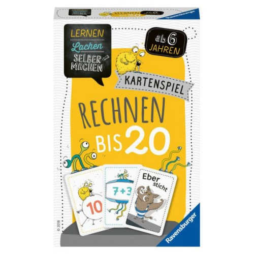 Ravensburger - Lernen Lachen Selbermachen: Kartenspiel Rechnen bis 20