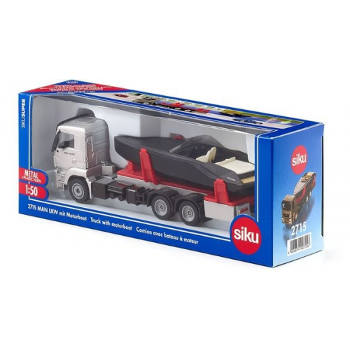 SIKU - MAN LKW mit Motorboot