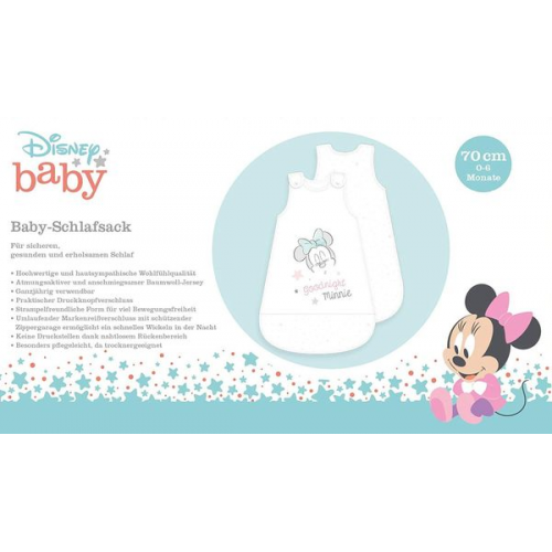 Herding 3378464235 - Disneys Minnie Mouse, Baby Schlafsack, Baumwolle, 70 cm