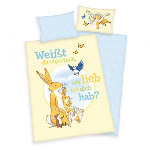 Klaus Herding - Babybettwäsche aus Bio-Baumwolle Weißt du eigentlich wie lieb ich dich hab? babybest®