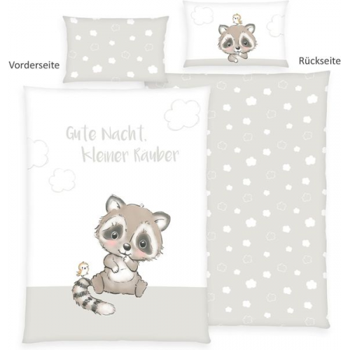 Herding 2485245063 - babybest® Bettwäsche, Kleiner Räuber, Baumwolle/Renforcé, 40x60/100x135 cm