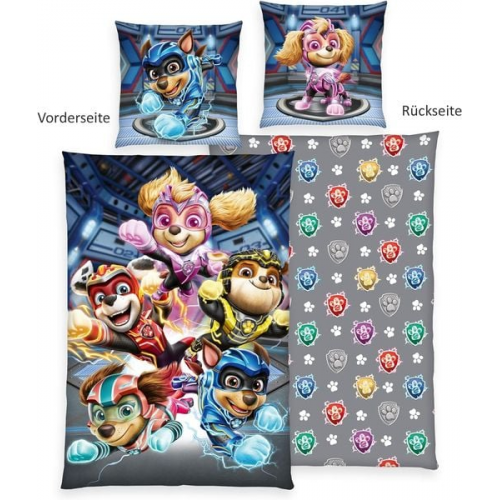 Herding 4432615050 - Bettwäsche Paw Patrol, Baumwolle/Renforcé, 80x80/135x200 cm