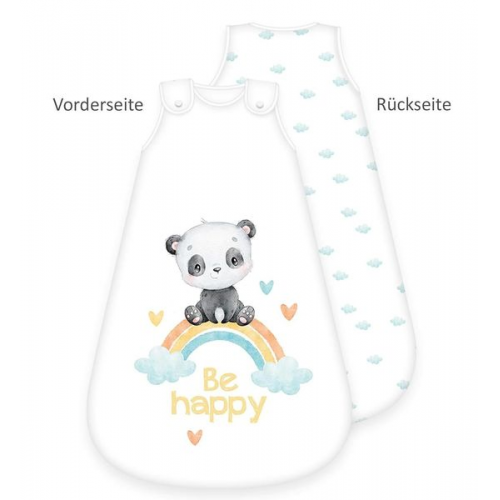 Herding 3385235231 - babybest® Babyschlafsack, Regenbogen Panda, Baumwolle, 90x45cm