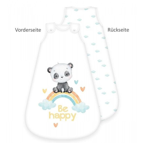 Herding 3385235235 - babybest® Babyschlafsack, Regenbogen Panda, Baumwolle, 70x45cm