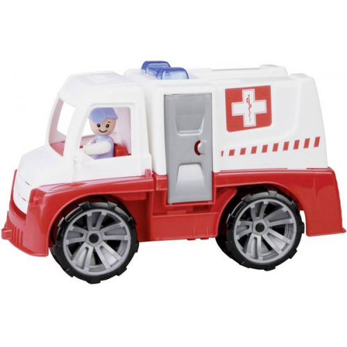 LENA® 04456EC - Truxx, Krankenwagen mit Zubehör und Spielfigur, L/B/H 29x15x17 cm