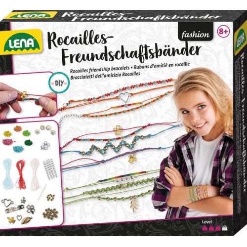 Lena - Rocailles Freundschaftsbänder, Faltschachtel