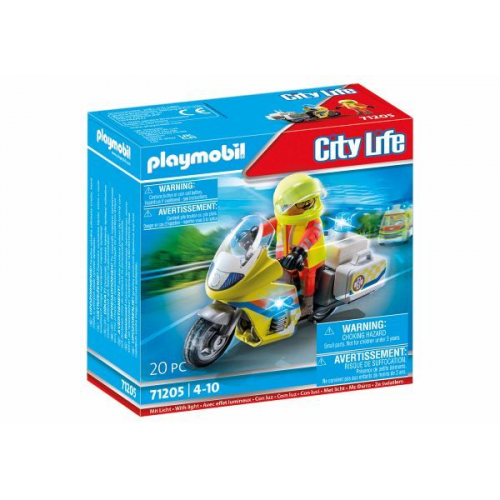 PLAYMOBIL® City Life 71205 Notarzt-Motorrad mit Blinklicht