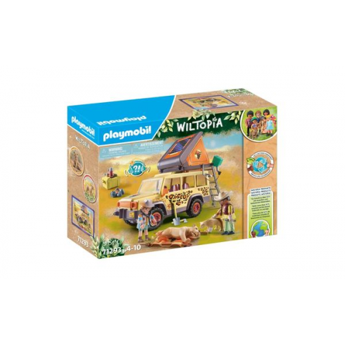 PLAYMOBIL 71293 - Wiltopia - Mit dem Geländewagen bei den Löwen