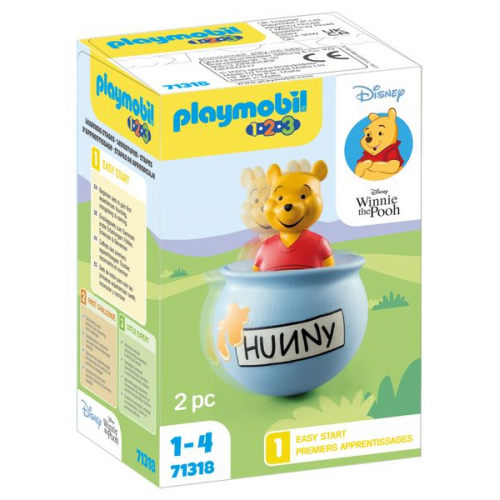 PLAYMOBIL 71318 - 1.2.3 & Disney: Winnies Stehauf-Honigtopf