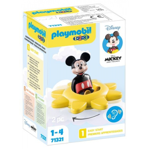 PLAYMOBIL 71321 - 1.2.3 & Disney: Mickys Drehsonne mit Rasselfunktion