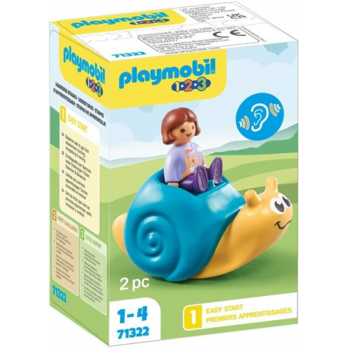 PLAYMOBIL 71322 - 1.2.3 - Schaukelschnecke mit Rasselfunktion