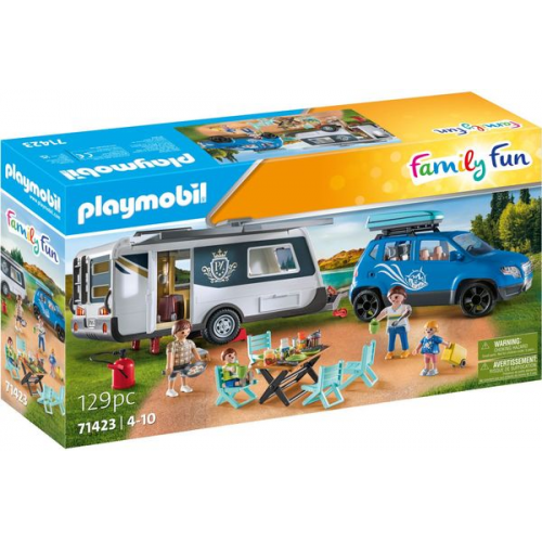 PLAYMOBIL 71423 - Family Fun - Wohnwagen mit Auto